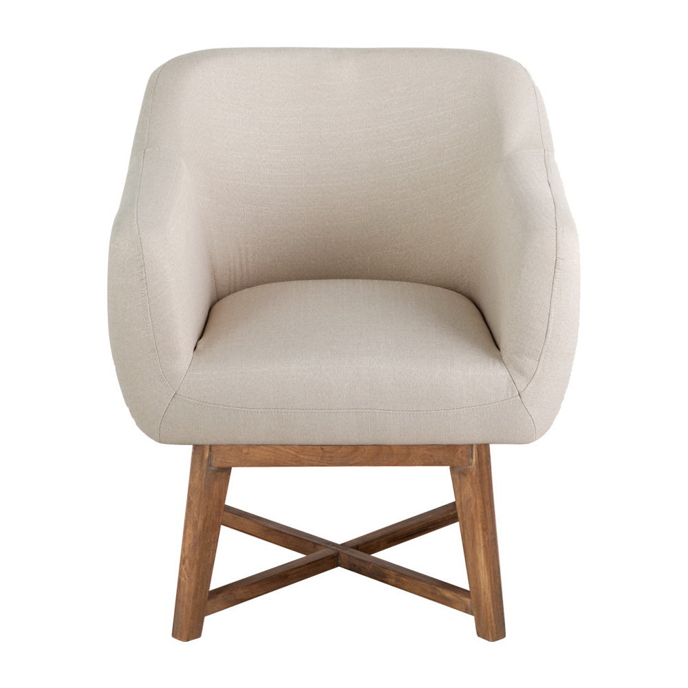 Artiss Armchair Tub Chair Beige Aston FA-CHAIR-ACC024-BG