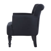 Artiss Armchair Wingback Charcoal Lothair FA-CHAIR-WING02-BK