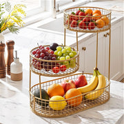 5-Star Chef Fruit Basket Bowl Space Saving Kitchen Food Storage Organiser