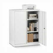 Artiss Steel Locker Cabinet Filing Mental Storage 3-Point Lock Adjustable Shelves White FC-METAL-100-WH