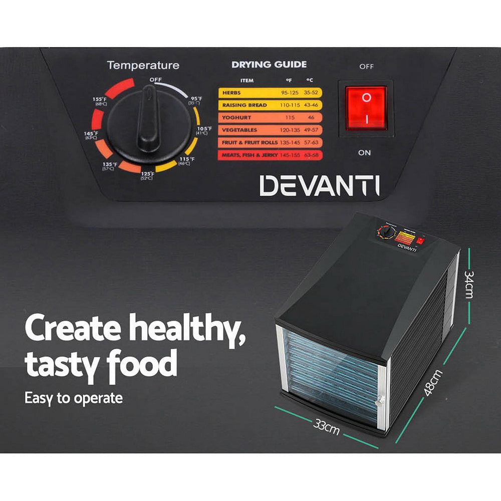 Devanti 10 Trays Food Dehydrator FD-031-T-10