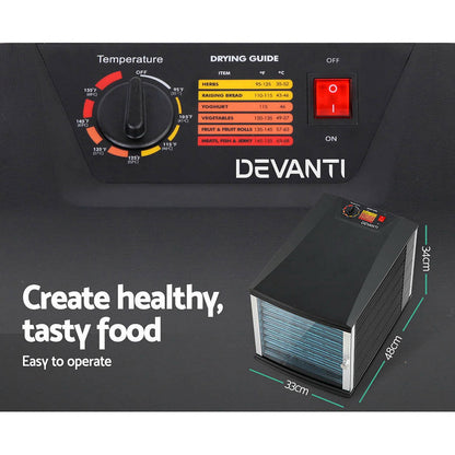 Devanti 10 Trays Food Dehydrator FD-031-T-10