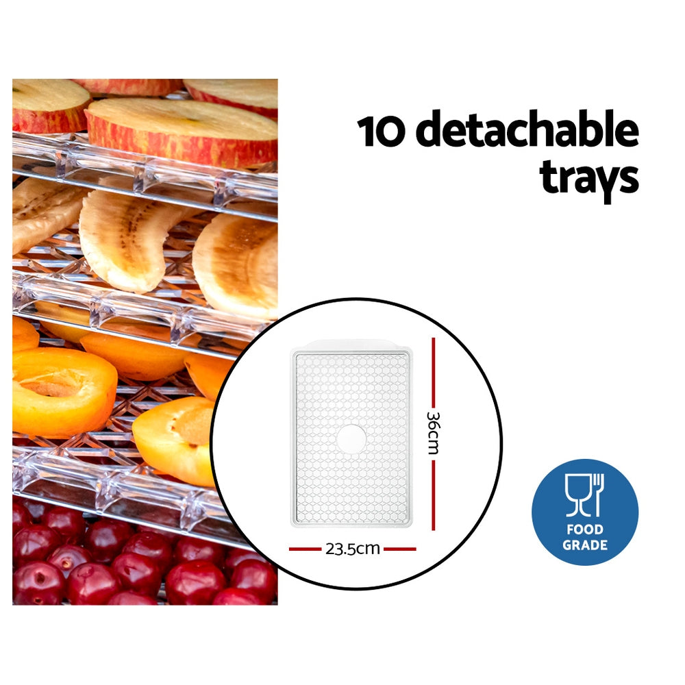 Devanti 10 Trays Food Dehydrator FD-B-1149-10T-BK