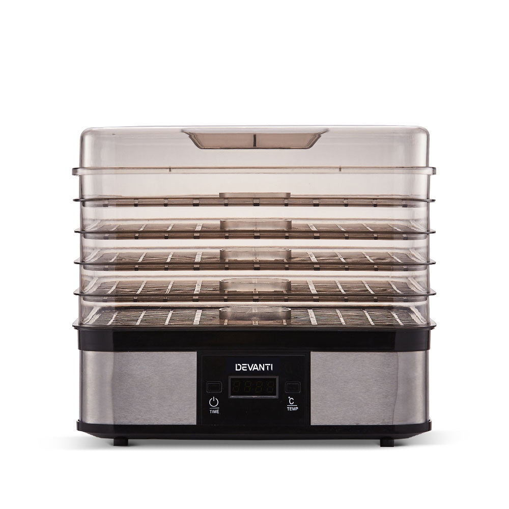 Devanti 5 Trays Food Dehydrator FD-B-1159-SS