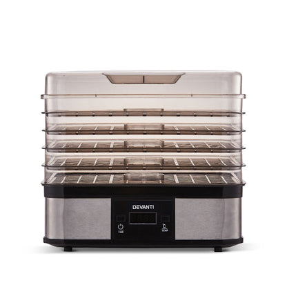 Devanti 5 Trays Food Dehydrator FD-B-1159-SS