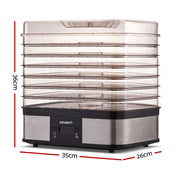 Devanti 7 Trays Food Dehydrator FD-B-1159-SS-7