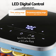Devanti 5 Trays Food Dehydrator Mini Fruit Dryer 500W FD-E-309A-5T-BL