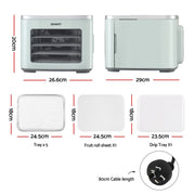 Devanti Food Dehydrator Machine 5 Tray Mini Fruit Dryer Maker Green