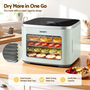 Devanti Food Dehydrator Machine 5 Tray Mini Fruit Dryer Maker Green