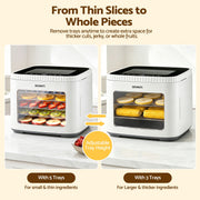 Devanti Food Dehydrator Machine 5 Tray Mini Fruit Dryer Maker White