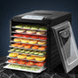 Devanti 9 Trays Food Dehydrator Stainless Steel Tray FD-E-333H-ST-BK