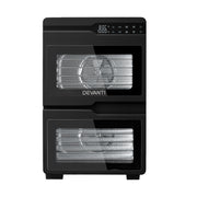 Devanti 12 Trays Food Dehydrator Dual-Zone Stainless Steel Fruit Jerky Dryer FD-E-661A-12T-SS