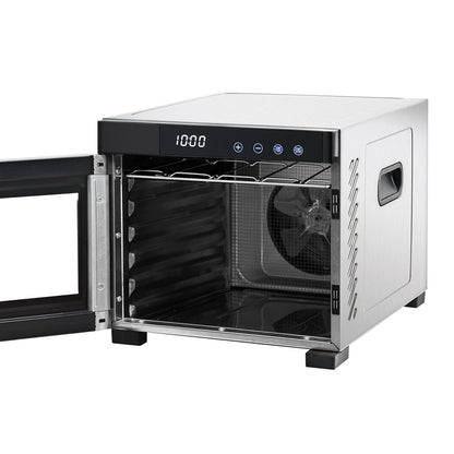 Devanti Food Dehydrator 6 Tray Fruit Dryer Jerky Maker With Stainless Steel Rack FD-E-RACK-306
