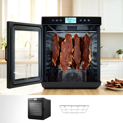 Devanti 10 Trays Food Dehydrator with Stainless Steel Tray FD-E-RACK-383B