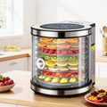 Devanti 8 Trays Food Dehydrator Stainless Steel Auto-Rotate 10 Programs 700W FD-F-360-8T-SS