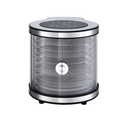 Devanti 8 Trays Food Dehydrator Stainless Steel Auto-Rotate 10 Programs 700W FD-F-360-8T-SS