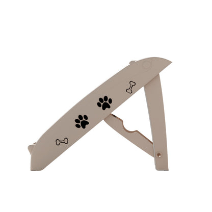 i.Pet Dog Ramp Steps For Bed Sofa Car Pet Stairs Ladder Portable Foldable Beige FDR-D-433-BG