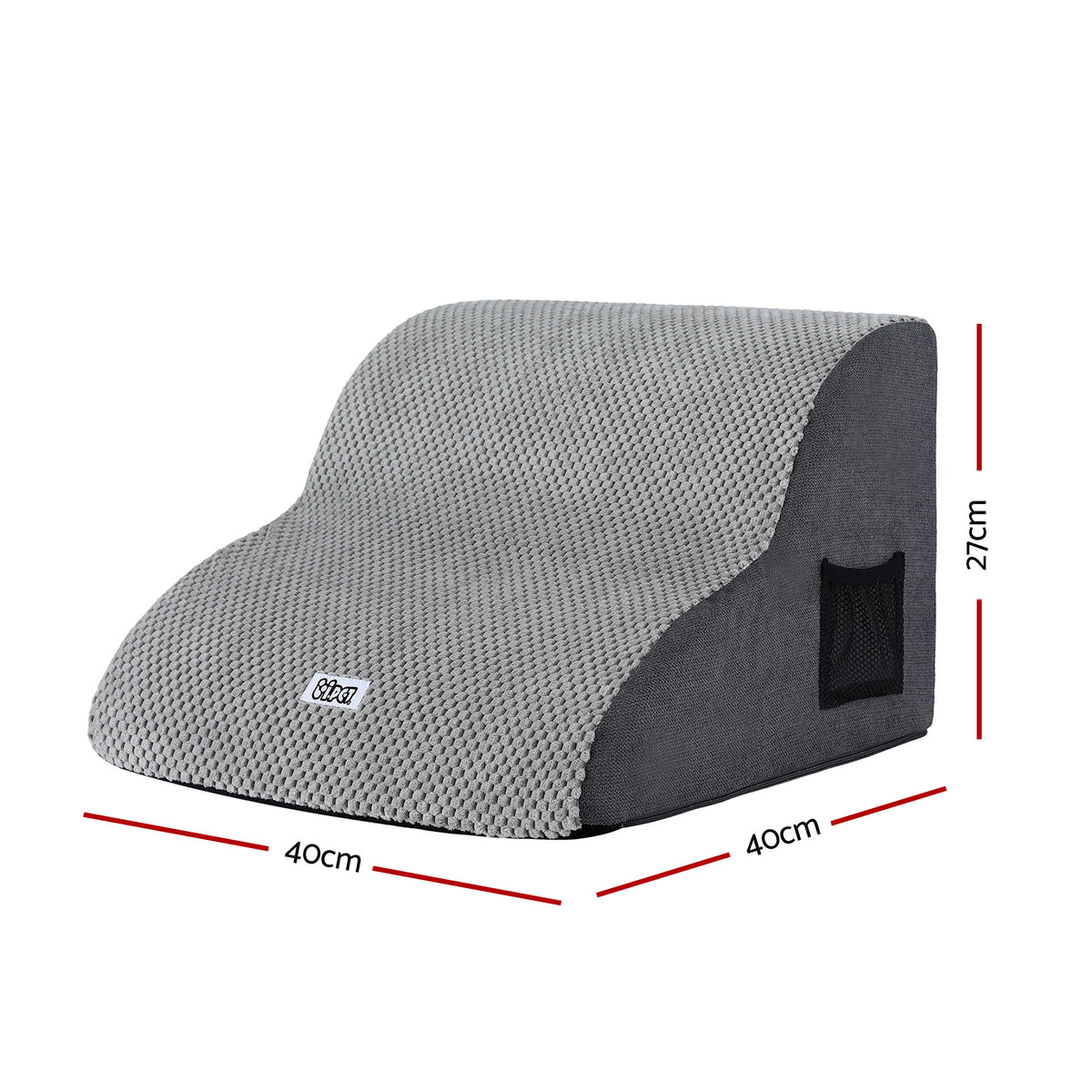 i.Pet Dog Ramp 2 Steps For Small Dogs Bed Sofa Car Foam Non-Slip Pet Cat Stairs FDR-D-FOAM-2T-GR