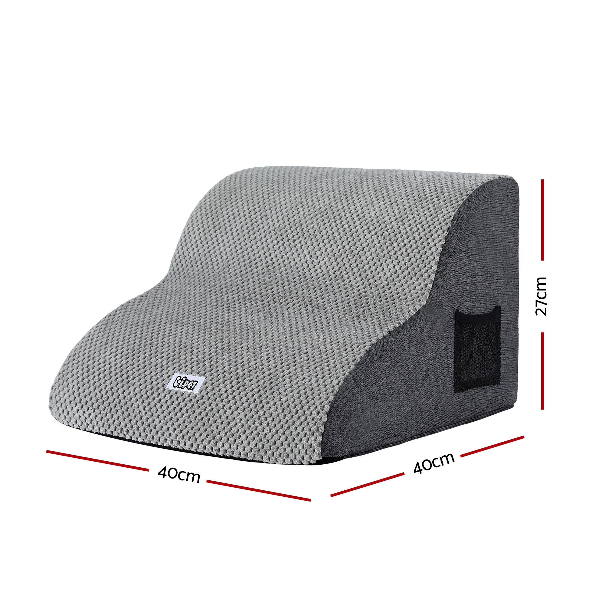 i.Pet Dog Ramp 2 Steps For Small Dogs Bed Sofa Car Foam Non-Slip Pet Cat Stairs FDR-D-FOAM-2T-GR