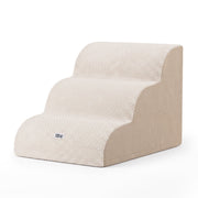 i.Pet Dog Ramp Washable Cover Stairs for Bed Sofa Foam Step Ladder 3 Tier Beige