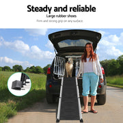 i.Pet Dog Ramp Pet Stairs Steps Car SUV Foldable Portable Ladder Adjustable FDR-D-ST3-BK