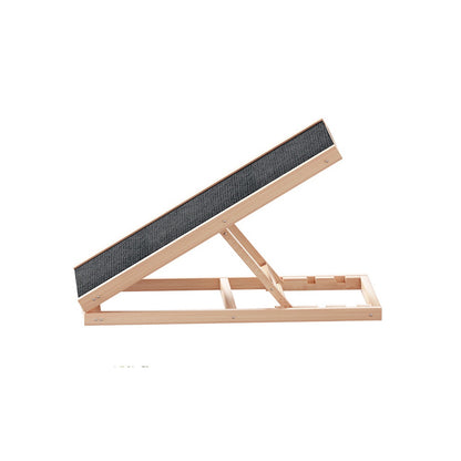 i.Pet Dog Ramp 70cm Adjustable Height Wooden Steps Stairs For Bed Sofa Car Foldable FDR-D-WOOD70-GR