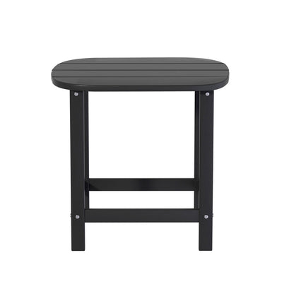 Gardeon Outdoor Coffee Side Table HDPE Desk Patio Furniture Camping Garden Black FF-BEACH-DESK-HE-BK