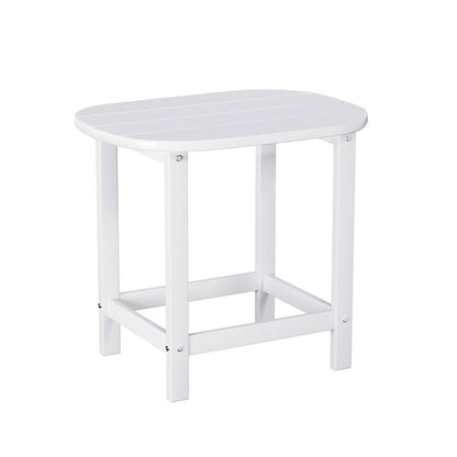 Gardeon Outdoor Coffee Side Table HDPE Desk Patio Furniture Camping Garden White FF-BEACH-DESK-HE-WH