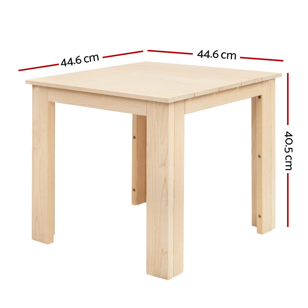 Gardeon Coffee Side Table Wooden Desk Outdoor Furniture Camping Garden Natural FF-BEACH-DESK-NTL