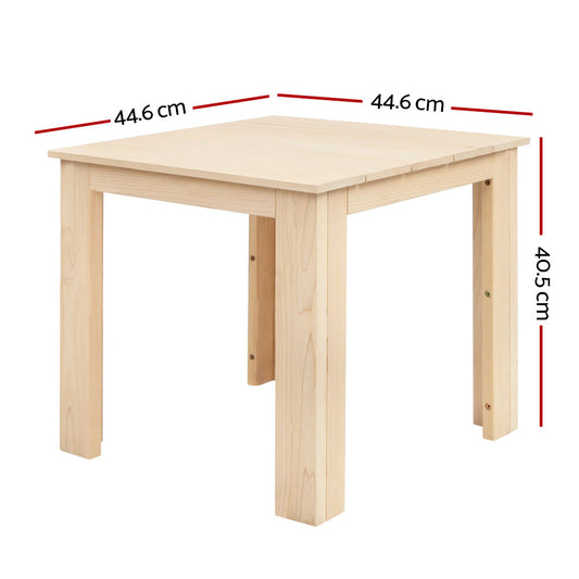 Gardeon Coffee Side Table Wooden Desk Outdoor Furniture Camping Garden Natural FF-BEACH-DESK-NTL