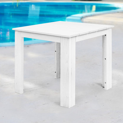 Gardeon Coffee Side Table Wooden Desk Outdoor Furniture Camping Garden White FF-BEACH-DESK-WH