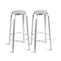 Gardeon 2x Outdoor Bar Stools Aluminum FF-CHAIR-AL82-X2