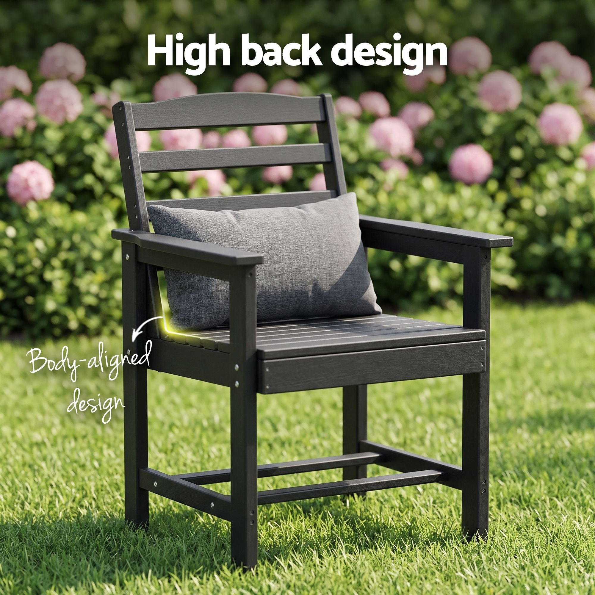 Gardeon 7 Piece Outdoor Dining Set Patio HDPE Table and Chairs Garden Furniture