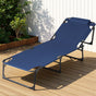 Gardeon Sun Lounger Folding Lounge Beach Chair Patio Outdoor Furniture FF-LOUNGE-STFA-BU