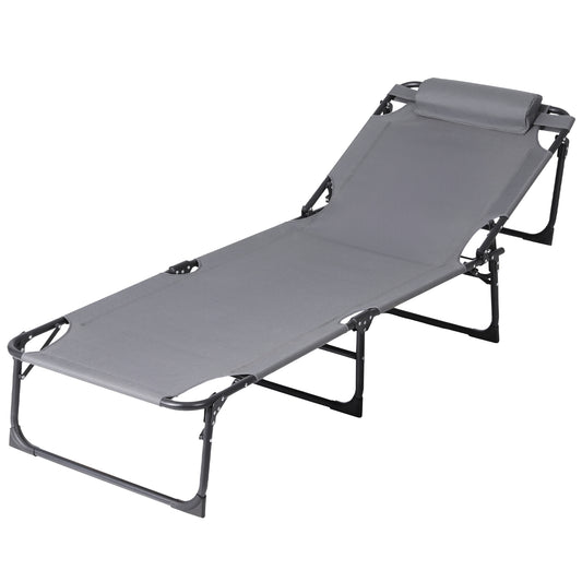 Gardeon Sun Lounger Folding Lounge Beach Chair Patio Outdoor Furniture