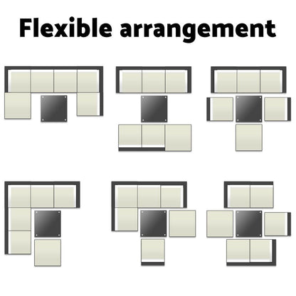 Gardeon 7-Piece Outdoor Sofa Set Wicker Couch Lounge Setting 6 Seater FF-SOFA-BK-7PC-ABC-N