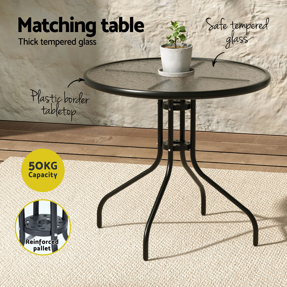 Gardeon Outdoor Dining Set Table and Chairs Patio Garden Furniture Bistro Set FF-STA-DINING-GE
