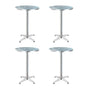 Gardeon Set of 4 Outdoor Bar Table Aluminium Round 70/110CM
