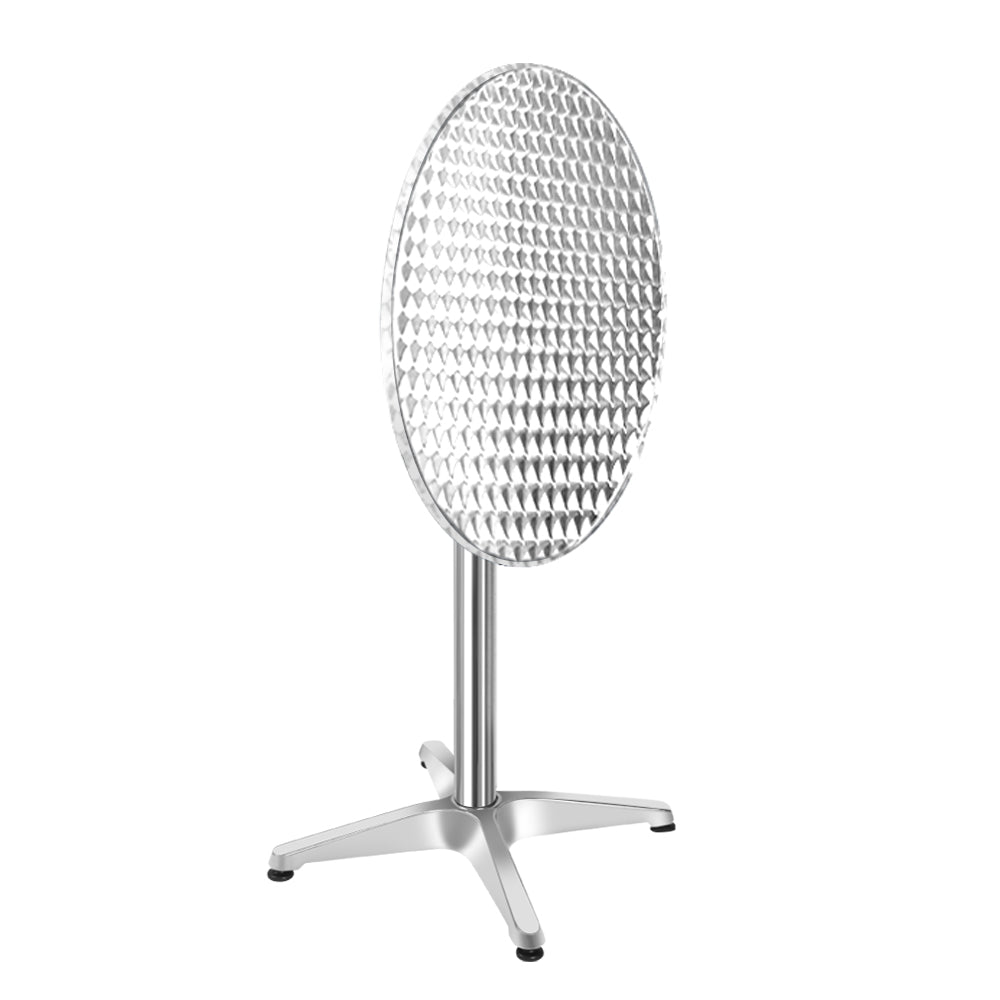 Gardeon Set of 4 Outdoor Bar Table Aluminium Round 70/110CM FF-TABLE-AL60-70110X4