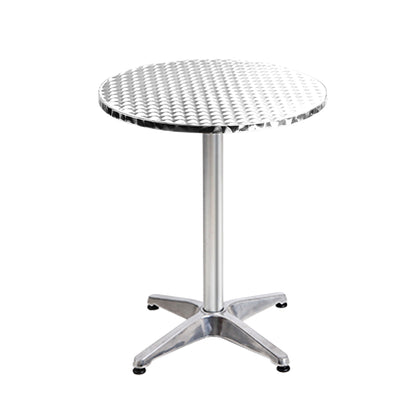 Gardeon Set of 6 Outdoor Bar Table Aluminium Round 70/110CM FF-TABLE-AL60-70110X6