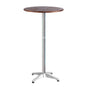 Gardeon Outdoor Bar Table Wooden Cafe Table Aluminium Pole Round FF-TABLE-WOOD60-70110