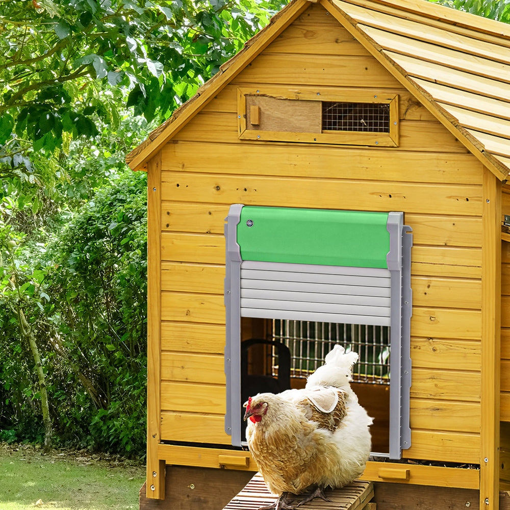 Giantz Automatic Chicken Coop Door Opener Cage Closer Timer Light Sensor FIK-COOP-DOOR-H37