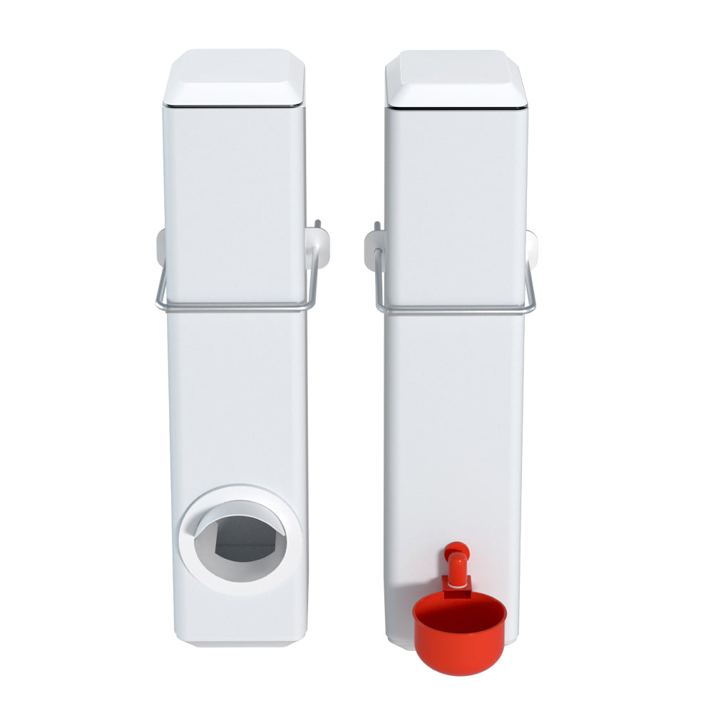 Giantz Chicken Feeder 4L Water Dispenser Automatic Waterer FIK-FEEDER-PL-4L-WH