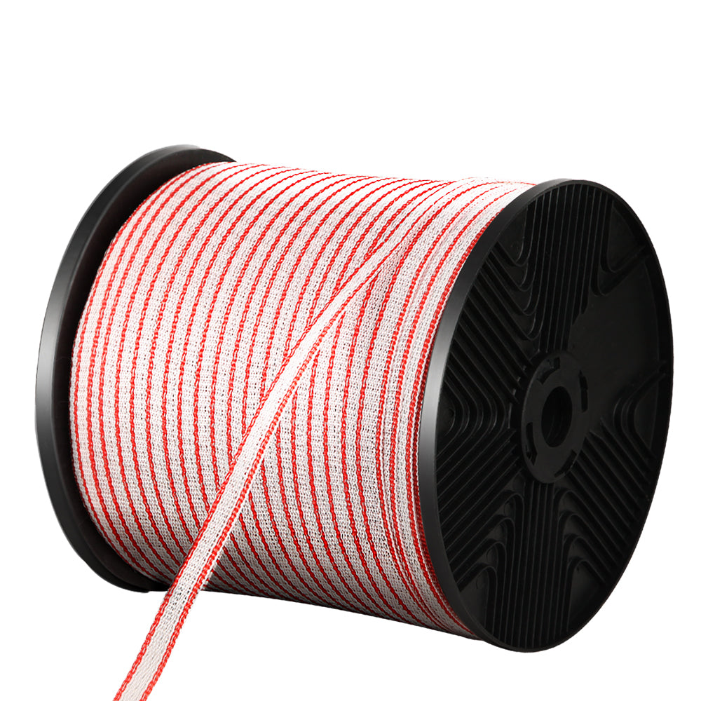 Giantz Electric Fence Poly Tape 400M Insulator FIK-TAPE-LOCK-400M