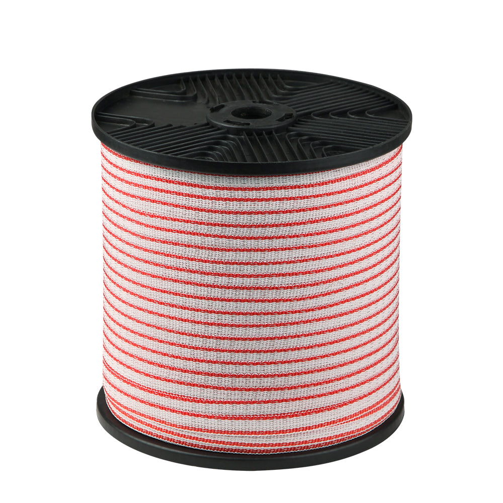 Giantz Electric Fence Poly Tape 400M Insulator FIK-TAPE-LOCK-400M