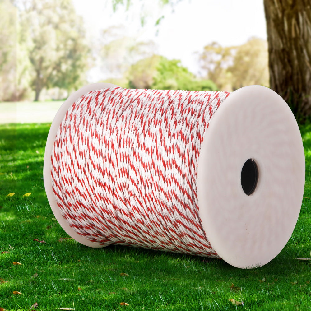 Giantz Electric Fence Poly Wire 500M Insulator FIK-WIRE-LOCK-500M