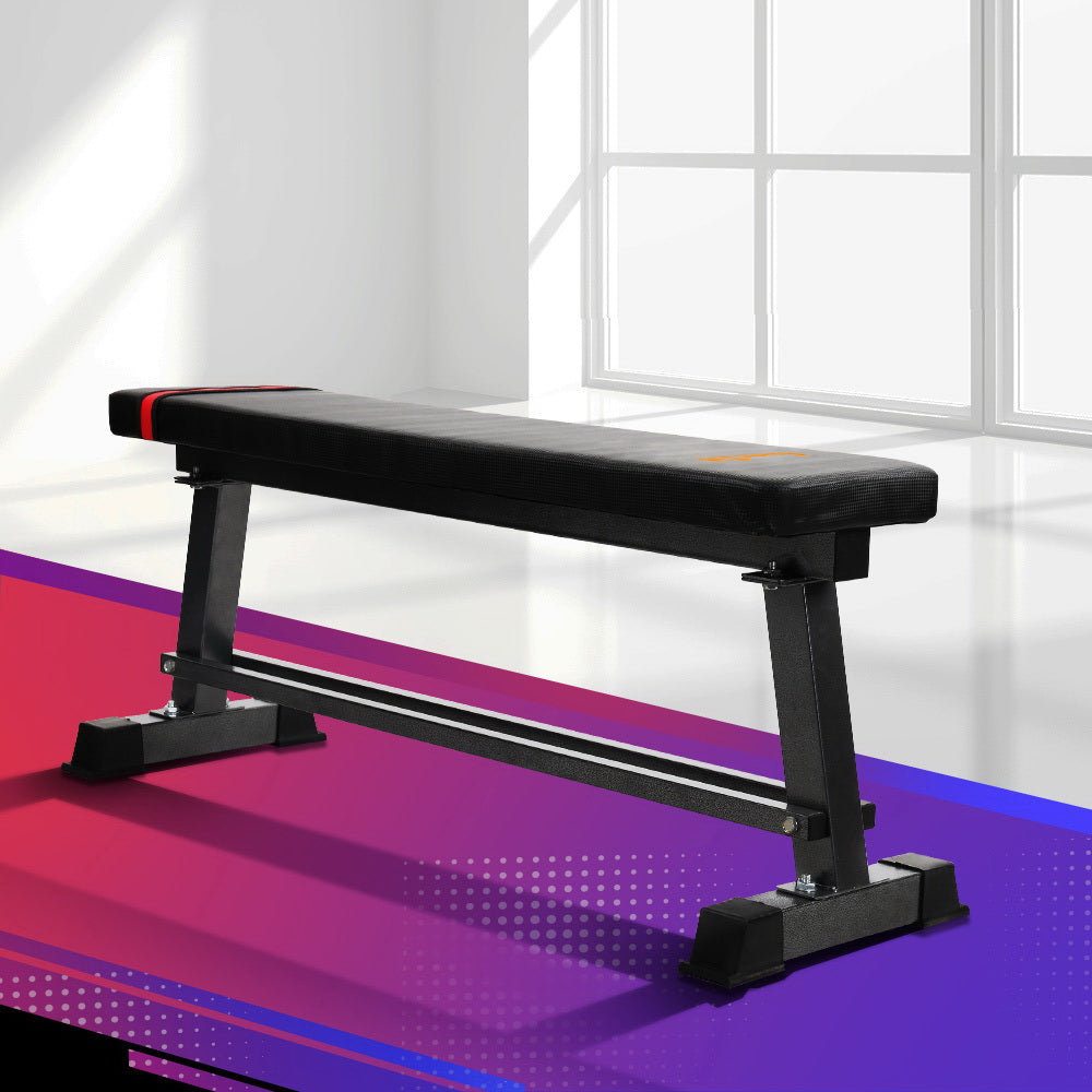 Everfit Weight Bench Flat Bench Press Home Gym Equipment 300kg Capacity FIT-BENCH-FLAT