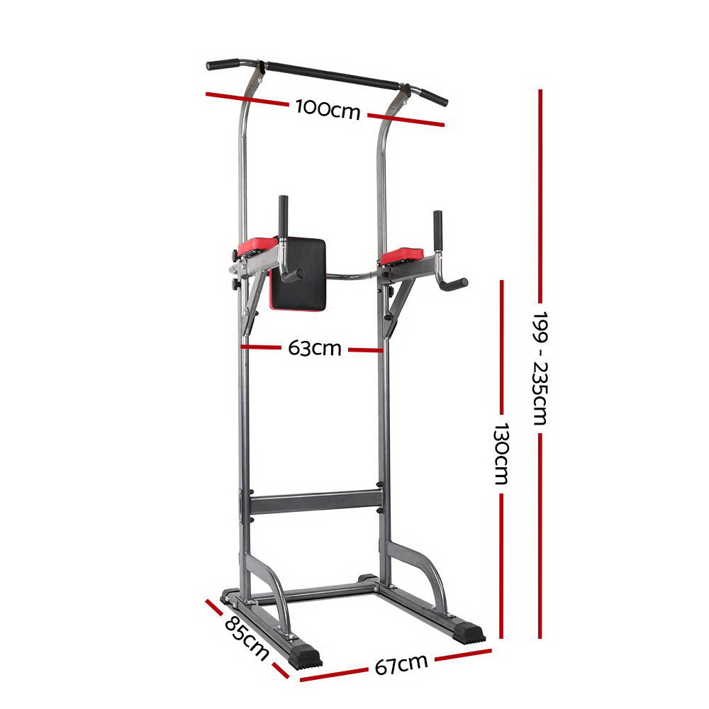 Everfit Weight Bench Chin Up Tower Bench Press Home Gym Wokout 200kg Capacity FIT-CHINUP-TOWER