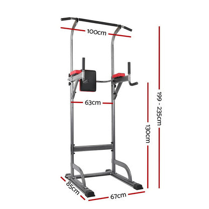 Everfit Weight Bench Chin Up Tower Bench Press Home Gym Wokout 200kg Capacity FIT-CHINUP-TOWER