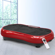 Everfit Vibration Machine Platform Resistance Rope Home Fitness Dark Red FIT-H-VP-ROUND-RDDP